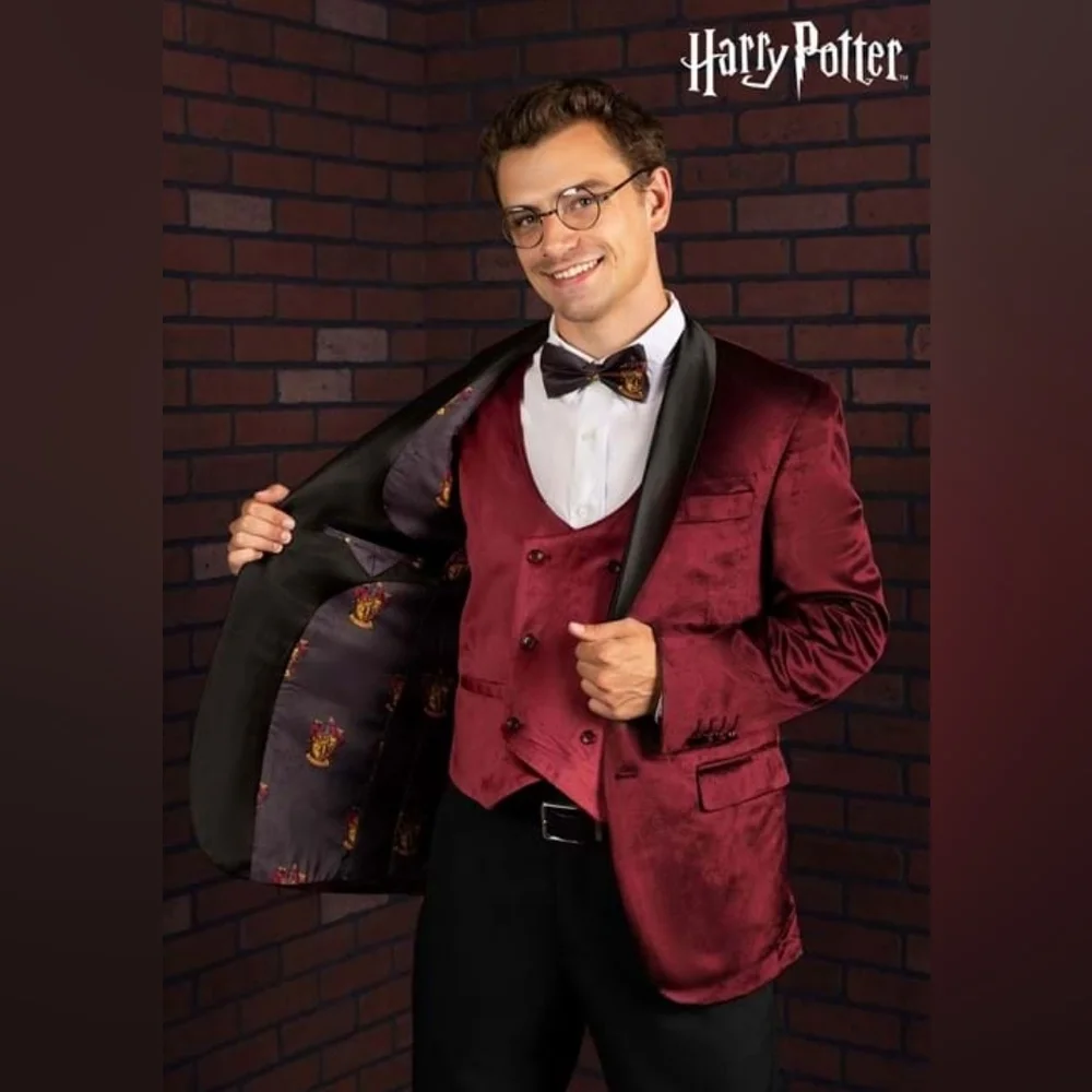 NWT Harry Potter Gryffindor Deluxe Men's Blazer- 38R- Warner Bros, Cosplay
